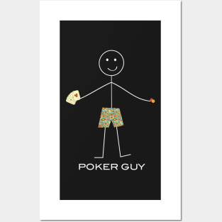 Funny Mens Poker Player Posters and Art